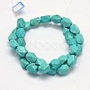 Synthetic Turquoise Cuboid Bead Strands G-M150-23-2