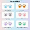 60Pcs 6 Colors Opaque Acrylic Beads SACR-DC0001-05-3
