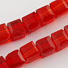 Glass Bead Strands GLAA-R041-8x8mm-03-1