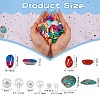 Spray Paint Cowrie Shell Beads DIY-SZ0007-38-7