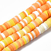 Handmade Polymer Clay Beads Strands CLAY-R089-4mm-097-1