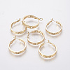 Brass Hoop Earrings KK-L176-10G-1