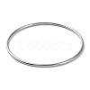 Non-Tarnish 304 Stainless Steel Simple Plain Bangle for Women High Polished BJEW-F461-01A-P-1
