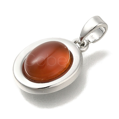 Natural Carnelian(Dyed & Heated) Pendants KK-K388-05P-1