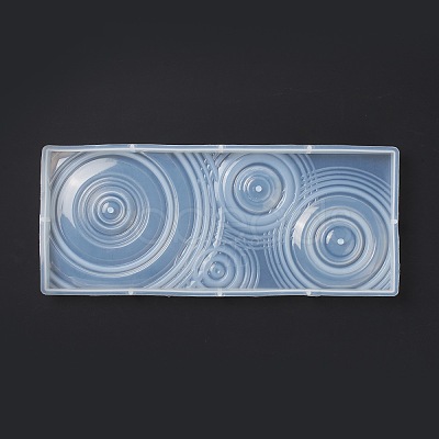 DIY Rectangle Ripple Effect Display Base Silicone Molds DIY-C055-01-1