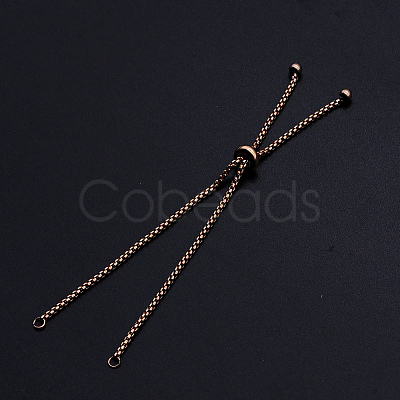 Adjustable 201 Stainless Steel Slider Bracelets Making LS-STAS-S105-JN646-3-1