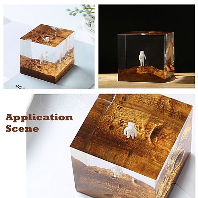 Unfinished Sandalwood Imitation Planet Surface Stuff DIY-E030-01-1