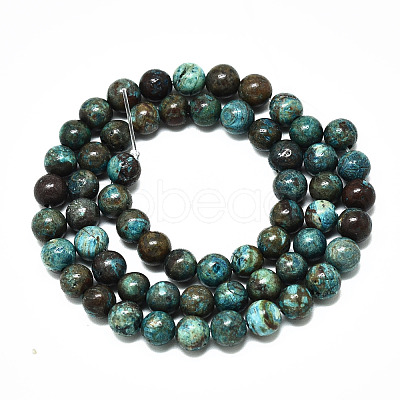 Natural Wave Jasper Beads Strands G-R485-10-6mm-1-1