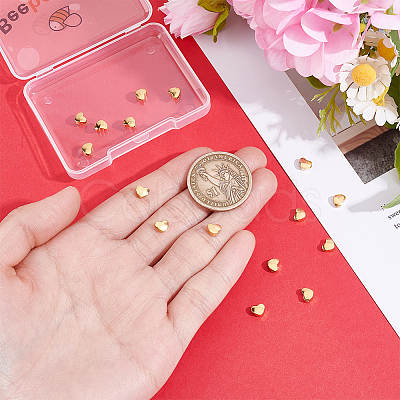30Pcs Brass Beads KK-BBC0028-28G-1