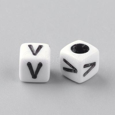 Opaque Acrylic Beads SACR-Q188-02V-1