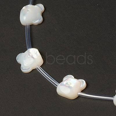 Natural White Shell Mother of Pearl Shell Beads BSHE-B005-08-1