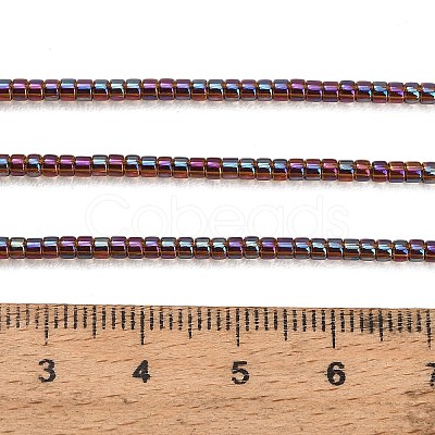 Electroplate Glass Beads Strands GL-CBAA615-01H-1