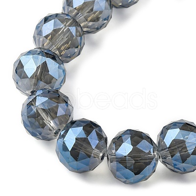 Transparent Electroplate Glass Beads Strands EGLA-N002-34F-F04-1
