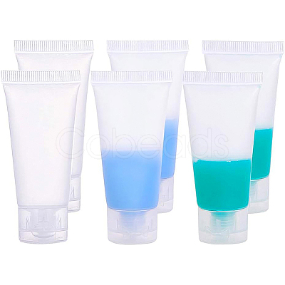20ml Matte PE Plastic Refillable Flip Top Cap Bottles LS-MRMJ-WH0024-01A-1