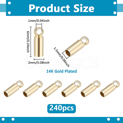 Brass Cord End FIND-PH0028-49D-G-1