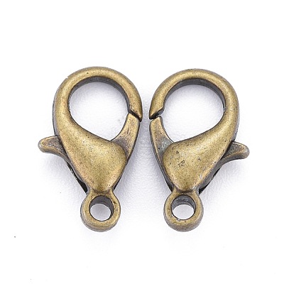 Antique Bronze Alloy Lobster Claw Clasps X-E105-NFAB-1