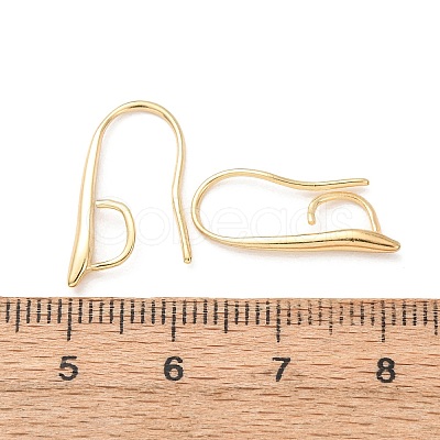 Brass Earring Hooks KK-H502-11G-01-1