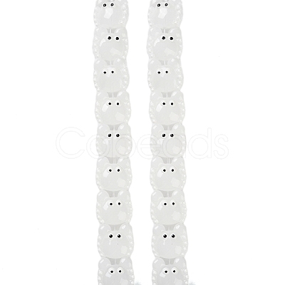Transparent Glass Beads Strands LAMP-L078-010I-1
