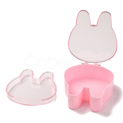 Rabbit Plastic Jewelry Boxes OBOX-F006-11-1