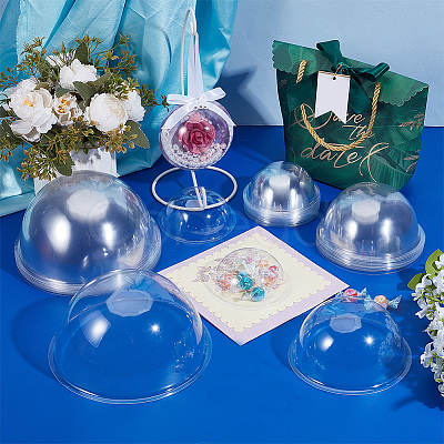 40Pcs 3 Styles Transparent PVC Display Dome FIND-OC0013-57-1