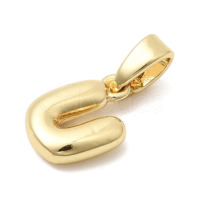 Brass Letter Charms KK-G554-22G-U-1