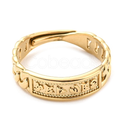 304 Stainless Steel Adjustable Ring for Women RJEW-C016-21G-1