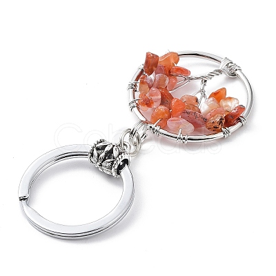 Natural Carnelian Keychain KEYC-E023-03F-1
