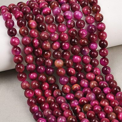 Grade AB Natural Tiger Eye Beads Strands G-B133-A02-6MM-05-1