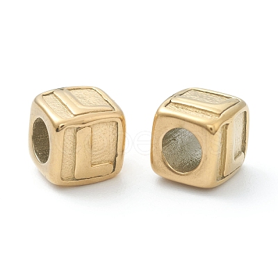 Ion Plating(IP) 304 Stainless Steel European Beads STAS-H145-01L-G-1
