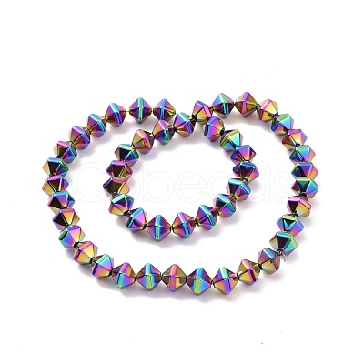 Electroplated Non-magnetic Synthetic Hematite Beads Strands G-G862-01C-1
