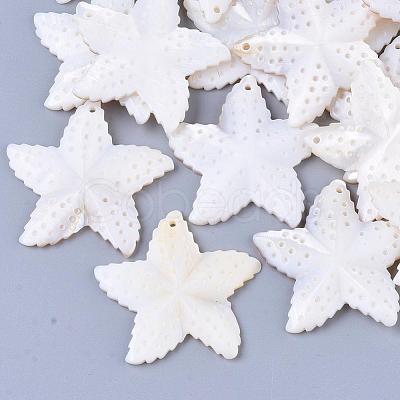 Freshwater Shell Pendants SSHEL-Q297-25-1