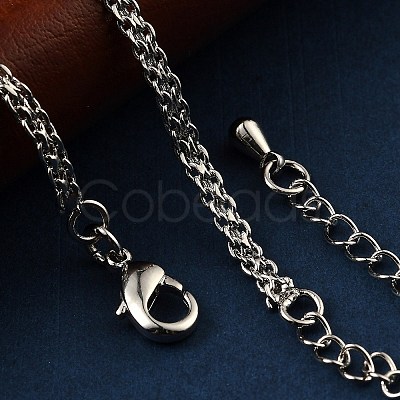 Brass Rope Chain Bracelets for Women BJEW-G735-08P-1