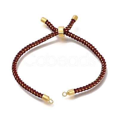 Braided Cotton Cord Slider Bracelet Making LS-MAK-R001-01G-04-1