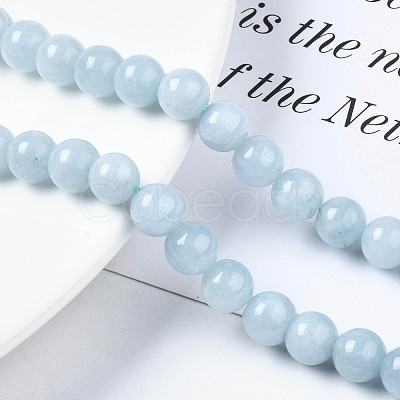 Natural Chalcedony Beads Strands X-G-S333-8mm-004-1