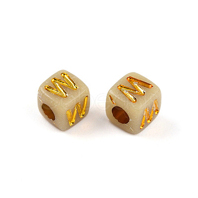 Plating Acrylic Beads OACR-N140-01E-W-1