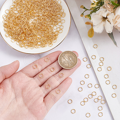 Brass Open Jump Rings KK-WH0088-82-1