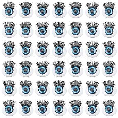 Nbeads 50 Pairs 4D ABS Doll Craft Cartoon Movable Eye DIY-NB0006-33-1