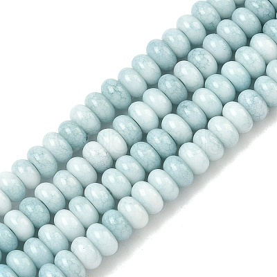 Ombre Effect Dyed Glass Beads Strands GLAA-C043-01B-1