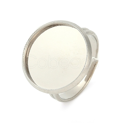 Adjustable Brass Ring Components KK-J110-P-NF-1