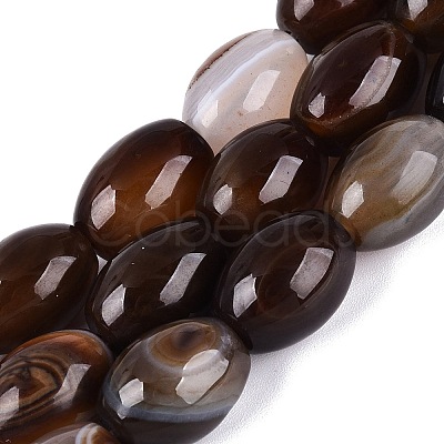 Natural Agate Beads Strands G-Q606-96-1