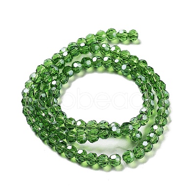 Electroplate Transparent Glass Beads Strands EGLA-A035-T3mm-A11-1
