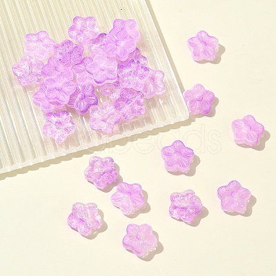 30Pcs Baking Paint Glass Beads GLAA-FS0001-97E-1