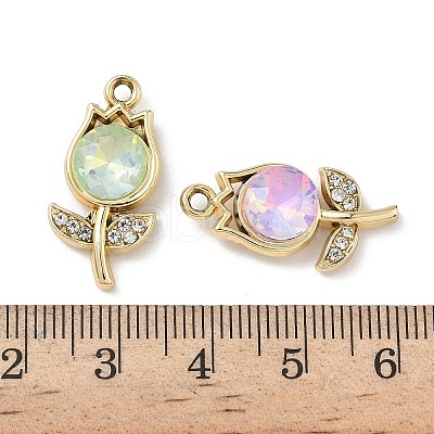 Alloy K5 Glass Pendants FIND-L024-18G-1