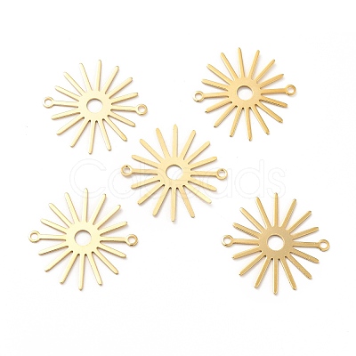 Brass Connector Charms X-KK-H435-10G-1