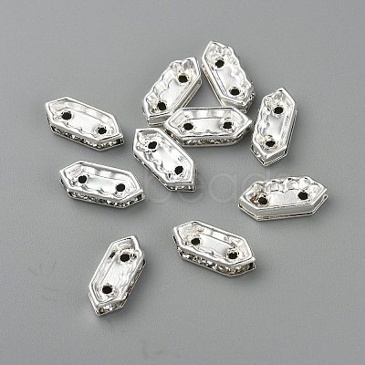 Brass Middle East Rhinestone Bridge Spacers RSB021NF-2-1