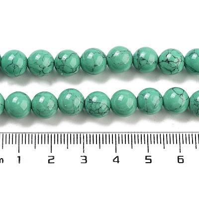 Synthetic Turquoise Beads Strands TURQ-H038-8mm-XXS11-1