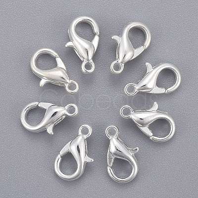 Zinc Alloy Lobster Claw Clasps E103-S-1