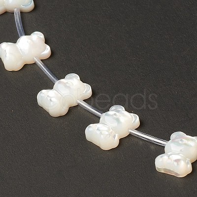 Natural White Shell Mother of Pearl Shell Beads BSHE-B005-06-1