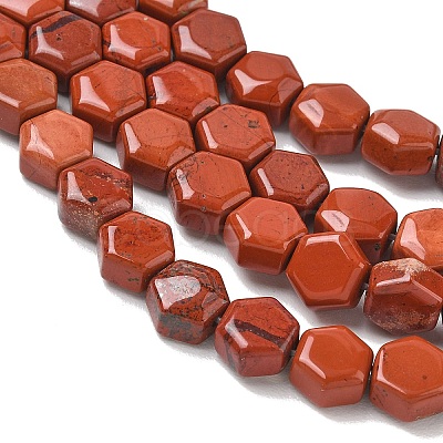 Natural Red Jasper Beads Strands G-G463-A12-8x9mm-1