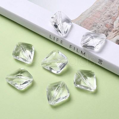 Transparent Acrylic Beads X-PL6362Y-1